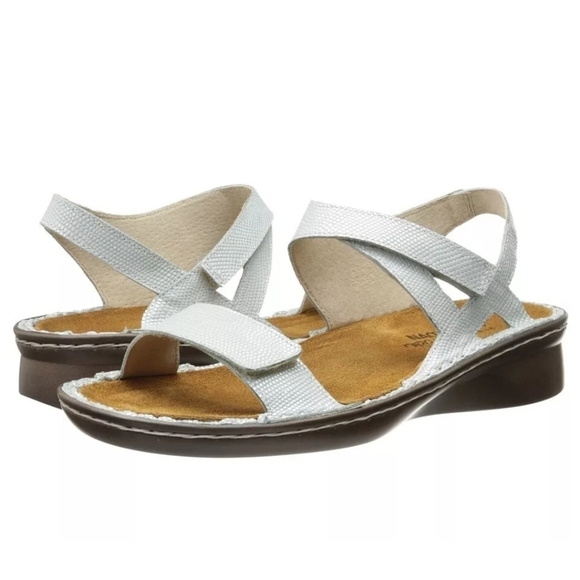 Naot Women Leather Sandals Sea Pearl Harp N2971 shoes sz 39/8 - Picture 1 of 14